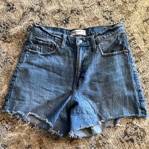 Abercrombie & Fitch Curve LoveBlue Denim Shorts